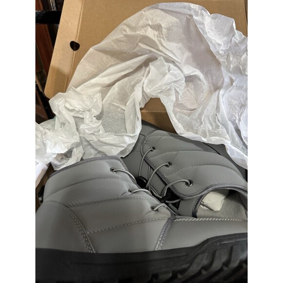 Magellan Puffer Mid Boots Mens 11D Gray Insulated Winter Boots New